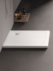 MILD STONE fehér zuhanytálca
